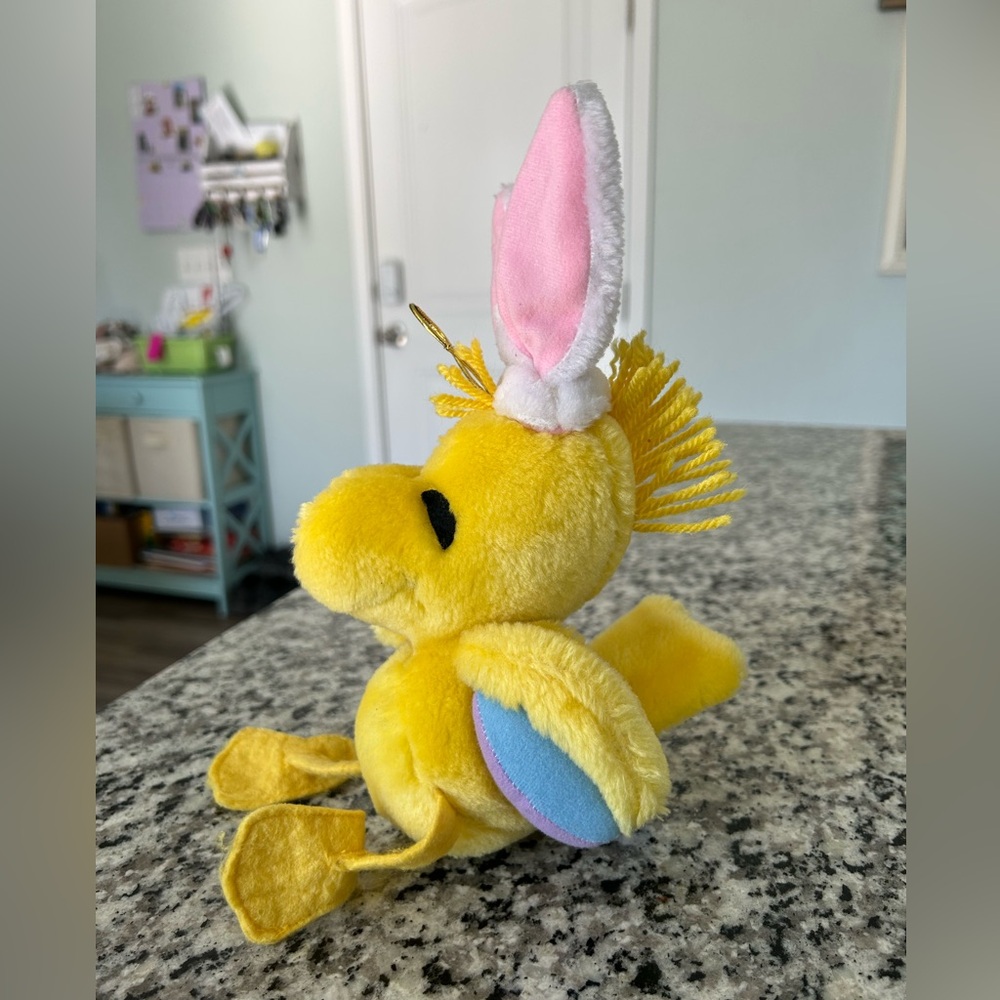 Vintage WOODSTOCK 1965-1972 Yellow Plush Bird with Ears